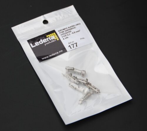 TERMINAL FOR 2.5-4MM KABEL 6 stk.-for Grå mansjetter - Bilde 2